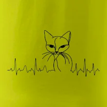EKG krivka mačka