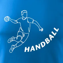 Handball nápis šikmo