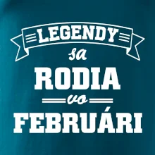 Legendy sa rodia vo februári