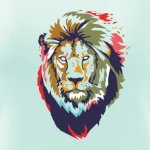 Hlava leva kreslená jednoduchá