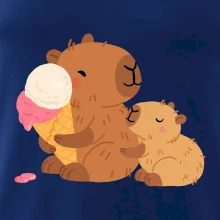 Kapybara so zmrzlinou