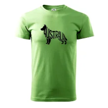 Austrálsky Ovčiak - nápis v tele