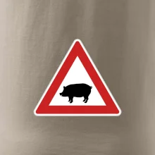 Dopravná značka - Pozor prasa domáca Dopravná značka - Pozor prasa domáca