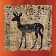 Egyptské hieroglyfy srnka