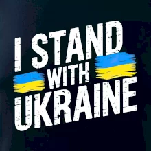 I stand with ukraine tlačiaci nápis I stand with ukraine tlačiaci nápis