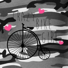 Crazy bike girl