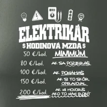 Hodinová mzda elektrikár Hodinová mzda elektrikár