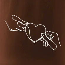 Dve ruky a srdce jedným ťahom