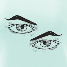 Párový motív - oko naštvané