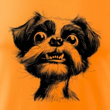 Čiernobiela karikatúra Ši-tzu