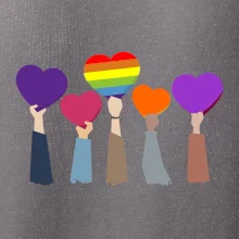 LGBT ruky srdce