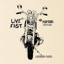 Motorka kresba live fast