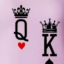 King & Queen logo na prso