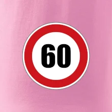 Dopravná značka - obmedzenie rýchlosti 60