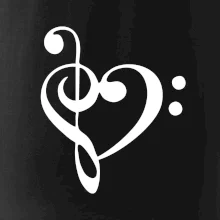 Husľový kľúč srdce Husľový kľúč srdce