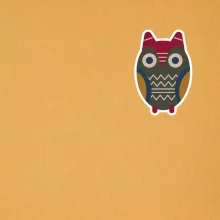 Folklór na prsníku sova