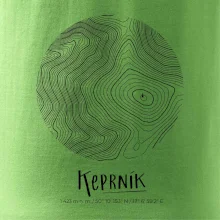 Keprník - vrstevnice v kruhu