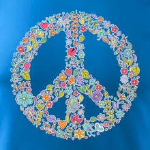 Peace symbol lístočky