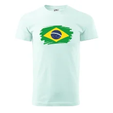 Brazília vlajka štetkou