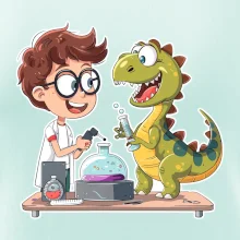 Chemik a dinosaurus - chlapec