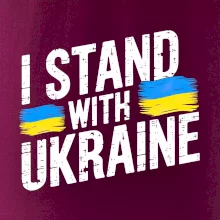 I stand with ukraine tlačiaci nápis
