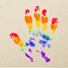 LGBT hand print