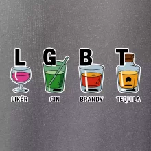 LGBT -  Likér, Gin, Brandy, Tequila