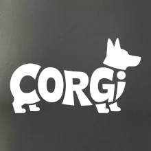 Corgi nápis v tele Corgi nápis v tele