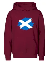 Škótska vlajka kreslená štetcom