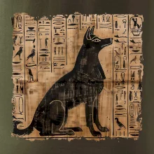 Egyptské hieroglyfy pes
