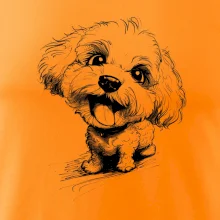 Čiernobiela karikatúra Bišónik