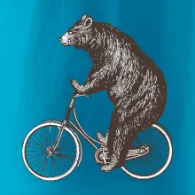 Medveď na bicykli Medveď na bicykli