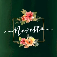 Nevesta štvorec oranžový