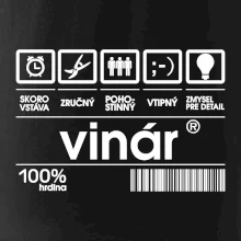 Čiarový kód - vinár