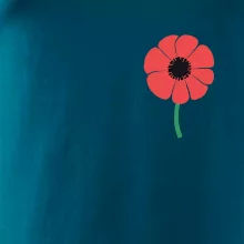 Vlčí mak ikonka na prsníku