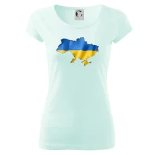 Ukrajina vlajka mapa