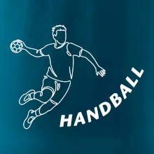 Handball nápis šikmo