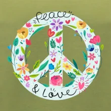 Peace and love symbol
