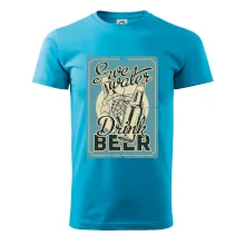 Save water drink beer poster