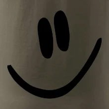 Emoji bez obrysu - usmev