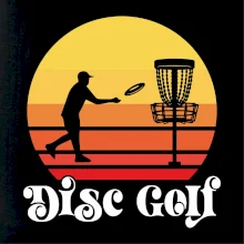 Disc golf postava vintage Disc golf postava vintage
