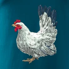 Sliepka kreslená biela