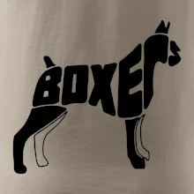 Boxer nápis v tele Boxer nápis v tele