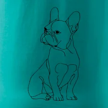 Francúzsky buldoček čierna kresba