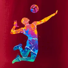 Volejbalista splash s loptou