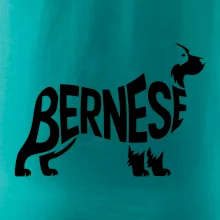 Bernese Mountain Dog nápis v tele
