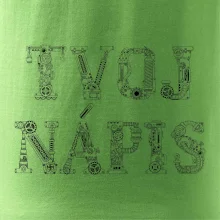 Steampunk vlastný nápis