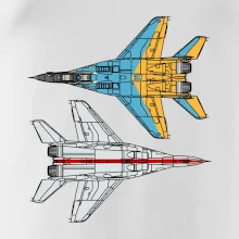 Mig 29 Fulcrum zo spoda a zo shora