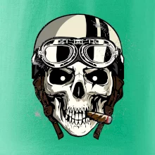 Motorkárska helma a cigara