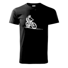 MTB kreslený cyklista MTB kreslený cyklista